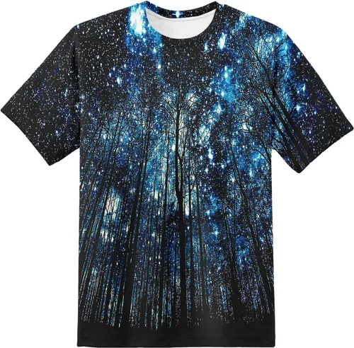 Vista 15 de Camiseta de manga corta con estampado 3D para niños y niñas de 6 a 16 años Bcm45-blanco