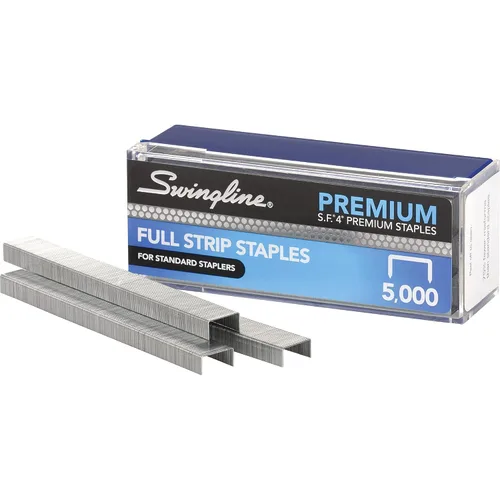 Vista 4 de Swingline Grapas, S.F. 4, grapas premium para grapadoras de escritorio, 1/4" de longitud, 210/tira, 5000/caja (35450)