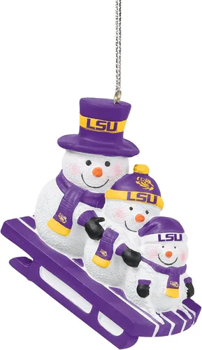 Vista 10 de FOCO NCAA Unisex-Adult Sledding Snowman Holiday Christmas Tree