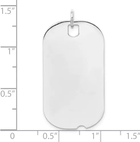 Vista 3 de Solid 925 Sterling Silver Dog Tag Polished Front Back Disc Customize Personalize Engravable Charm Pendant Jewelry Gifts For Women or Men