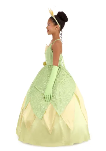 Vista 3 de Disfraz Deluxe de Tiana de La Princesa y el Sapo para Niñas de Disney Multicolor
