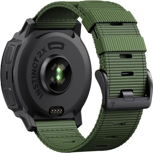 Vista 14 de Correa de reloj Garmin Instinct 2X/Instinct 3 de 1.969 in – Correa táctica de nailon resistente para Instinct 2X Solar, AMOLED, correa de repuesto