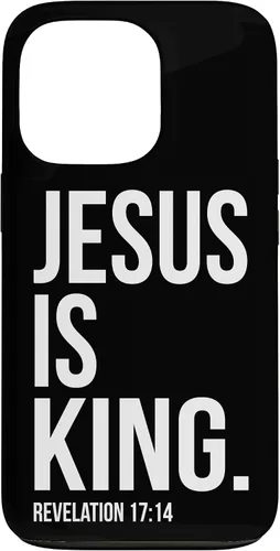 Vista 10 de Jesus is King Bible Scripture Quote Christian Case for iPhone 17
