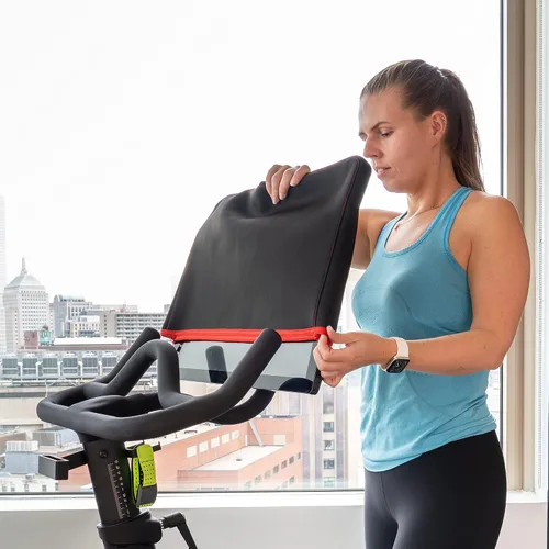 Vista 7 de Paquete de fundas para monitor – 1 funda de monitor para Peloton Bike+, Tread, Row y 1 x cubierta de monitor para bicicleta Peloton original