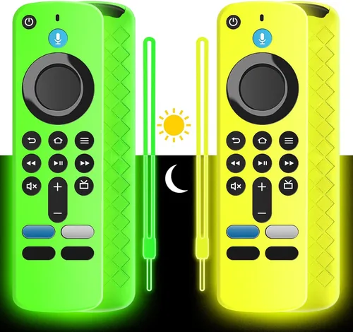Vista 10 de Wevove (newestmodel) Funda protectora suave para control remoto, antideslizante, a prueba de golpes, funda protectora de silicona con cordón que