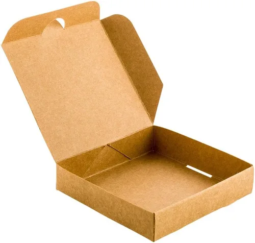 Vista 2 de Restaurantware - Mini caja de pizza de papel kraft, 3.5 pulgadas, 100