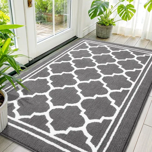 Vista 26 de Buganda Alfombra para Puerta Interior, Tapete Resistente a la Suciedad y Absorbente, Antideslizante, Alfombras de Perfil Bajo para Entrada