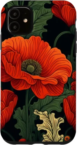 Vista 5 de Funda de flor de amapola para iPhone 15