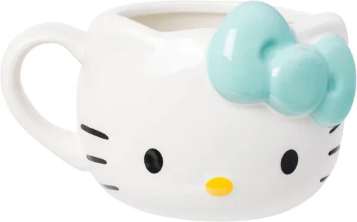 Vista 9 de Silver Buffalo Sanrio Hello Kitty and Friends Badtz-Maru - Taza de cerámica esculpida en 3D, 20 onzas