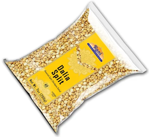 Vista 9 de Rani Daliya Split (Garbanzos partidos asados Dalia) 7oz (200g) ~ Todo natural Vegano Origen indio