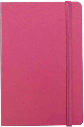 Vista 2 de JAM PAPER Cuaderno de tapa dura con banda elástica, diario de tamaño de viaje, 4 x 6, rosa bebé, 70 hojas forradas, paquete de 2