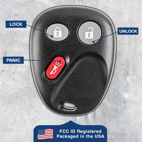Vista 6 de KeylessOption Llavero para 2002 2003 2004 2005 2006 2007 2008 2009 Chevrolet Chevy Trailblazer GMC Envoy Oldsmobile Bravada Buick Rainier, 4 botones