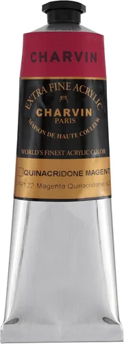 Vista 110 de Charvin Pintura acrílica profesional extrafina – verde absenta, tubo de 2.1 fl oz, pigmentos de triple fresado, resistente a la luz, pinturas