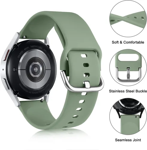 Vista 2 de Bandas de silicona compatibles con Garmin Vivoactive 6 / Vivoactive 5 / Vivoactive 3, Correa de reloj Garmin Venu 2 Plus / Venu Sq / Correas