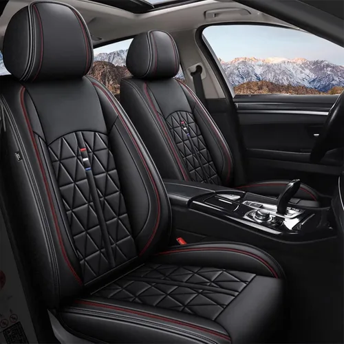 Vista 19 de Fundas de asiento delantero para Jeep Cherokee 2014-2023 2024 2025: Fundas de asiento de cuero transpirables e impermeables protector de asiento