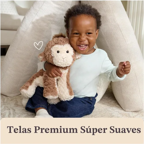Vista 4 de GUND Cozys Collection Monkey - Peluche de mono para edades de 1 año en adelante, marrón, 10 pulgadas