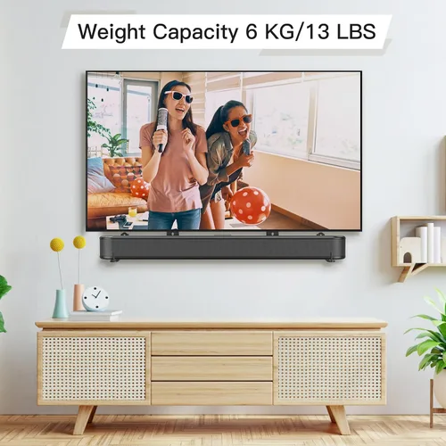 Vista 7 de MOUNTUP Soporte de pared para TV de movimiento completo y soporte universal para barra de sonido MU9122-A Bundle