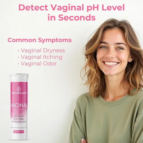 Vista 5 de NATURELAND Paquete económico de tiras reactivas de pH femenino, monitor de salud vaginal para equilibrio de acidez y alcalinidad, rápido y preciso