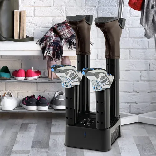 Vista 2 de Tangkula Secador de botas, calentador eléctrico de botas con protección contra sobrecalentamiento y temporizador de 180 minutos, máquina de secado