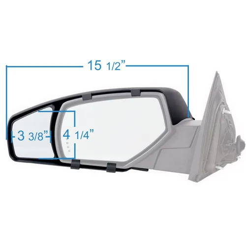 Vista 4 de Fit System 80910 Chevrolet/GMC espejo de remolque de tamaño estándar para camiones - Par