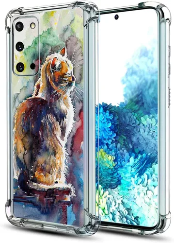 Vista 27 de Funda para Galaxy S20 FE 5G, protección contra caídas de flores de mariposa azul, a prueba de golpes, carcasa protectora de cuerpo completo