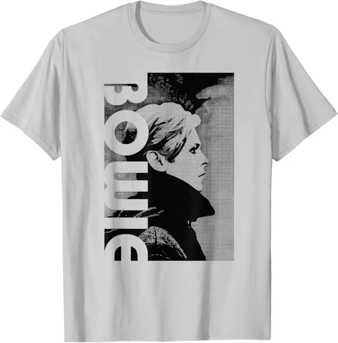 Vista 5 de David Bowie - Camiseta de perfil bajo, Gris Gris Oscuro