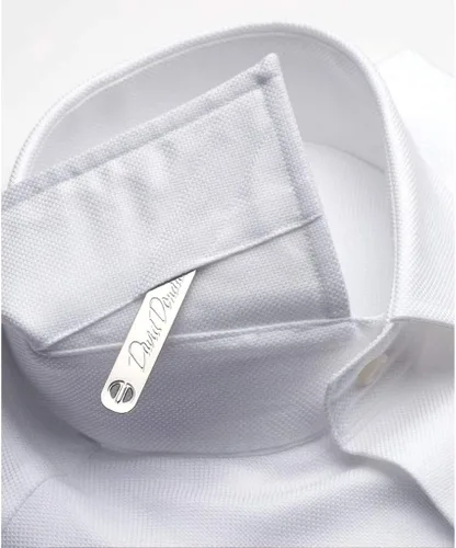 Vista 3 de David Donahue - Camisa de vestir de latón chapado en plata para hombre CS613900