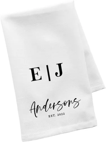 Vista 26 de Andaz Press Toalla de Cocina Personalizada, Toalla de Té de Saco de Harina, La Mejor Mamá de Todos los Tiempos Nombres Personalizados de Niños