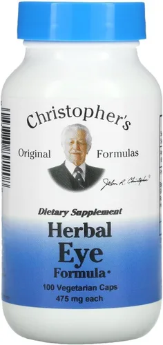 Vista 6 de Christopher's Original Formulas Herbal Eye Formula - Vitaminas para el cuidado de la vista - Suplemento natural de apoyo para los ojos con hierbas