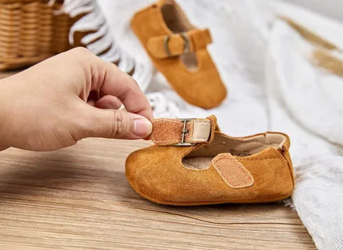 Vista 4 de ESTINE Zapatos de vestir para niña pequeña, zapatos deportivos para caminar para recién nacidos, ligeros, 6-18 meses, para fiestas, escuela, boda