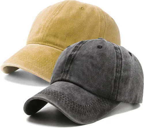 Vista 14 de PFFY 2 Packs Vintage Washed Distressed Baseball Cap Golf Dad Hat for Men Women