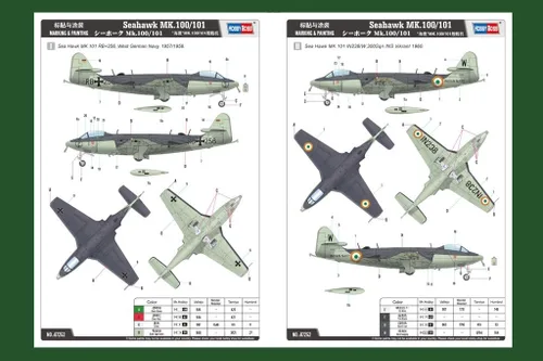 Vista 5 de Hobby Boss Seahawk Mk.100/101 Kit de construcción de modelo de avión