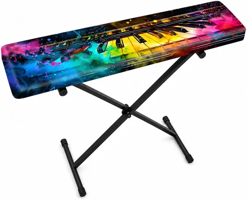 Vista 10 de Nuxovilar Funda Piano Teclado Seda Leche VC04236-S Protector elástico para teclado, funda de polvo para instrumentos digitales, espacio de estudio