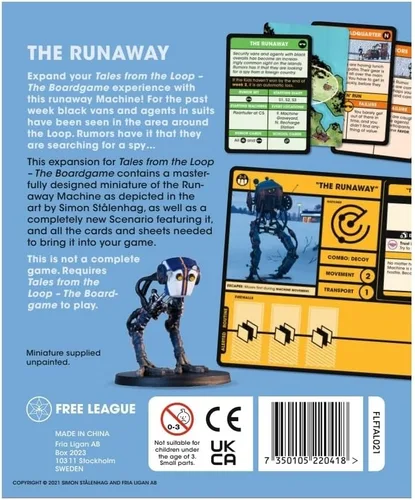 Vista 2 de Free League Tales from The Loop - Juego de mesa The Runaway Scenario, multicolor