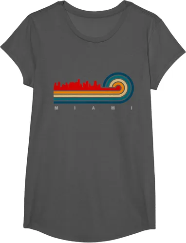 Vista 34 de Camiseta Retro City of Miami Florida, Negro