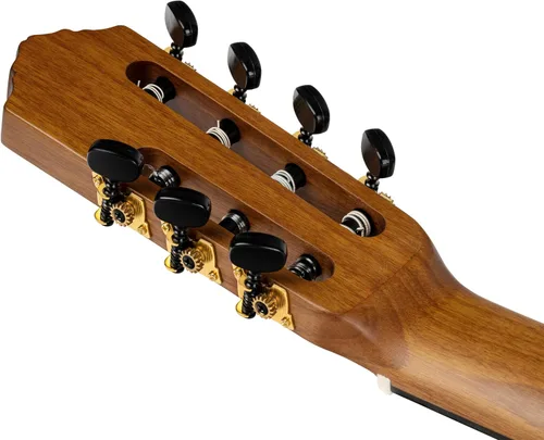 Vista 10 de Family Series Pro - Guitarra clásica de nailon acústico eléctrico de 7 cuerdas con bolsa