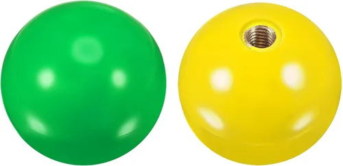 Vista 5 de uxcell Joystick Head Rocker Ball Top Handle Arcade Juego de repuesto verdeamarillo
