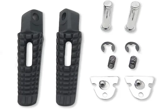 Vista 7 de MT390-025 - Reposapiés delantero negro compatible con Suzuki Gsx-R Gsxr 600 750 1000 2000-2011 Negro - fente