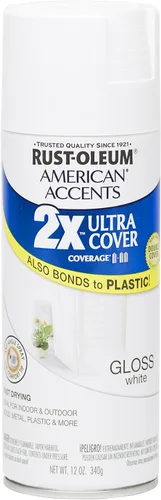 Vista 5 de Rust Oleum 280720 American Accents Ultra Cover 2X Pintura en aerosol, color Satin Lagoon, 12 onzas Laguna Satinado