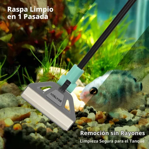 Vista 7 de UPETTOOLS Raspador de algas para acuarios, limpiador de vidrio de acero