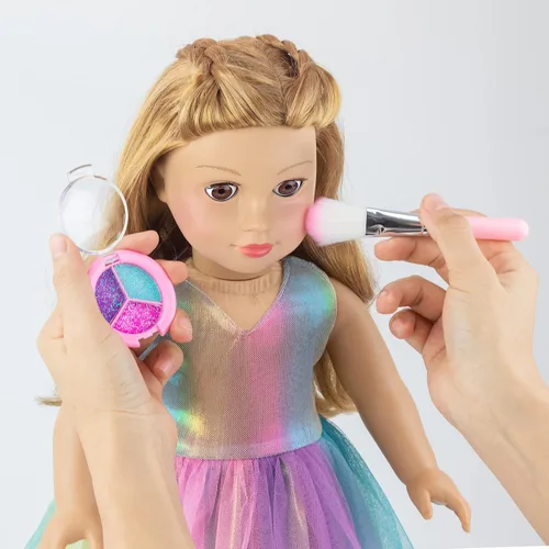 Vista 7 de UNICORN ELEMENT 15 Piezas Accesorios para Muñecas de 18 Pulgadas - Vestido con Set de Maquillaje para Muñecas Generation - Ropa y Accesorios