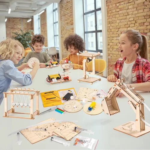 Vista 8 de Kits STEM 9 en 1 para niños de 8 a 12 años, proyectos de experimentos científicos y de dinosaurios para construir, juguetes de construcción