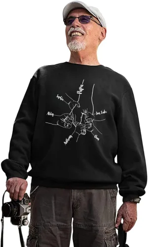 Vista 5 de Camisa personalizada para abuelo, papá, nietos con nombre, regalos personalizados para papá y papá, regalos para el día del padre, abuelo.