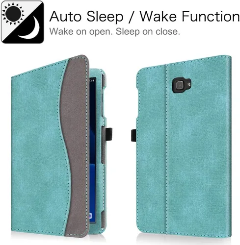 Vista 4 de Fintie Funda para Samsung Galaxy Tab A 10.1 (2016 NO S Pen Version), [Protección de esquinas] Cubierta de soporte de visión multiángulo con bolsillo