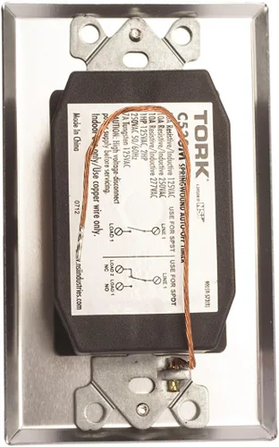 Vista 4 de Apagador de tiempo para pared con interruptor automático Sringwound estilo comercial serie C, 1