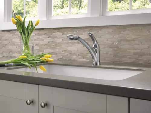 Vista 8 de Palo Diamond grifería de cocina con cartucho de cerámica con tecnología de sellado, 470-AR-DST