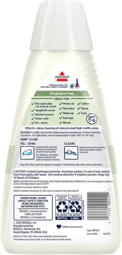 Vista 9 de BISSELL Little Green PET OXY Spot & Stain Free & Clear Fórmula de Limpiador Profundo Portátil, 32 fl. oz, 4310