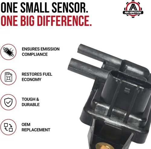 Vista 2 de EGR - Sensor de retroalimentación de presión de recirculación de gases de escape - Reemplaza DPFE15, F77Z9J460AB, F77Z9J460AB, VP8T - Compatible