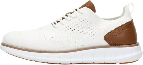 Vista 7 de SVNKE Zapatos Oxford de vestir casuales para hombre, transpirables, de punto, para ocio, moda, ligeros, cómodos, zapatos para caminar