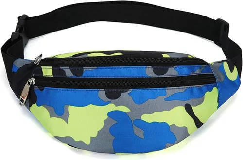 Vista 26 de Riñonera para hombres y mujeres, de moda e impermeable con cinturón ajustable, bolsas de riñonera casuales para correr, deportes, viajes. beige